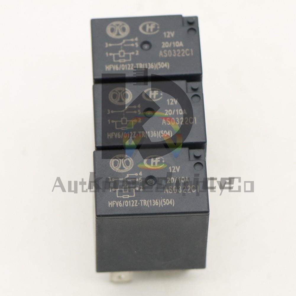 New 3 PCS HFV6 012ZS-TR Hongfa 20A 5-pin 12VDC Automotive Relay