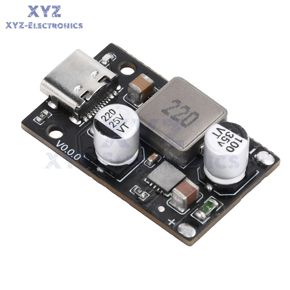 1-10*DC8~30V PD65W Fast Charging Module Step-Down Support PD3.1 QC3.0 SCP Type-C