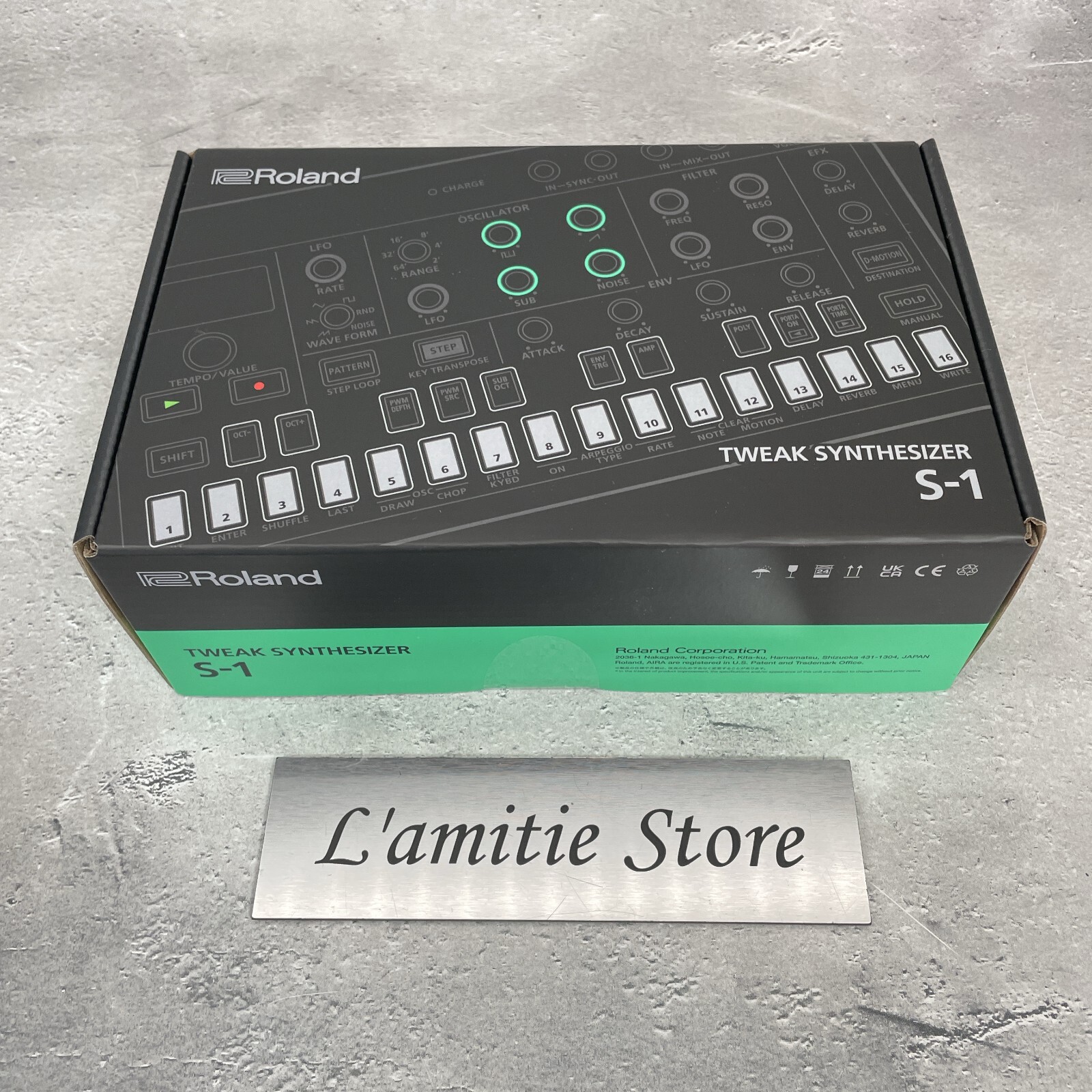 Roland S-1 Tweak Synth Compact Polyphonic Synthesizer Module Japan S1 Black Rare