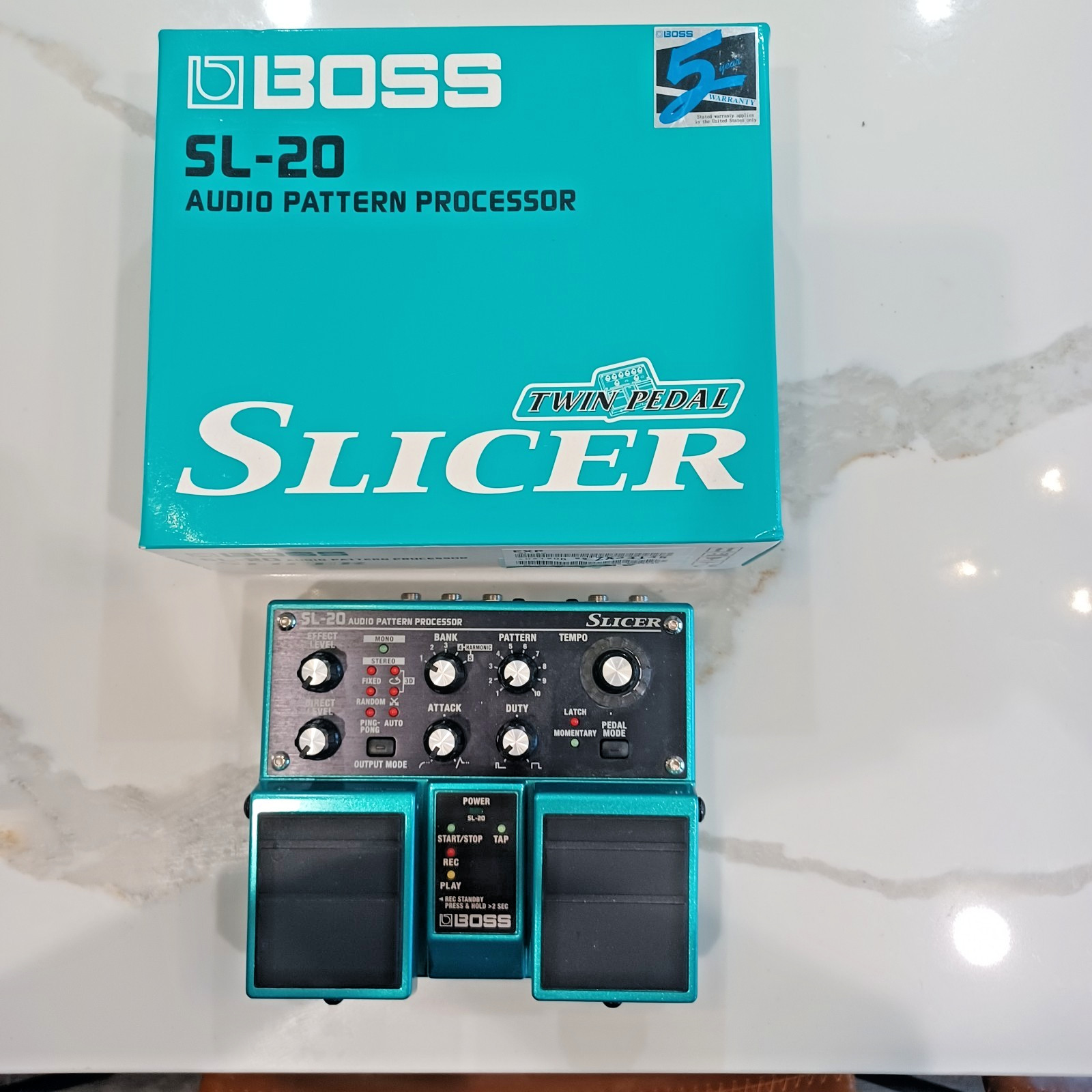 BOSS SL-20 Slicer Audio Pattern Processor Guitar Effect Pedal - STUDIO USE ONLY