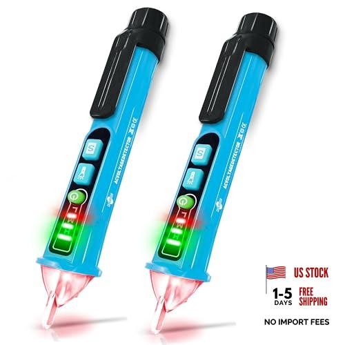 Voltage Tester, Non Contact Voltage Tester Detector, Electric 2 Pack Light Blue