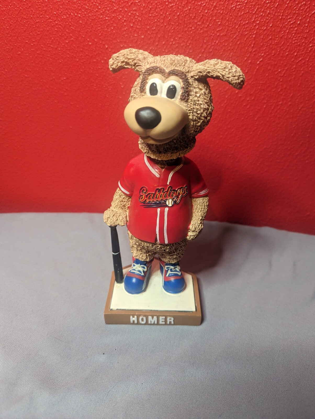 HOMER Lincoln Saltdogs Mascot Bobble Head 2006 SGA Limited Red Shirt Edition