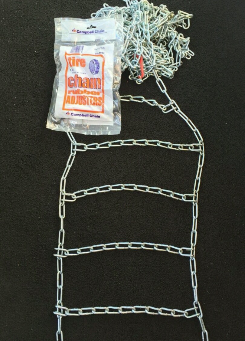 NEW  snow tire chains + ADJUSTERS P215/55-17 P225/50-17 P225/55-17 car      8