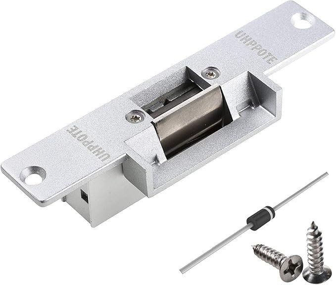 UHPPOTE YS-130NO/NC 12V DC Electric Strike Door Lock Fail Secure/Safe ANSI Acces