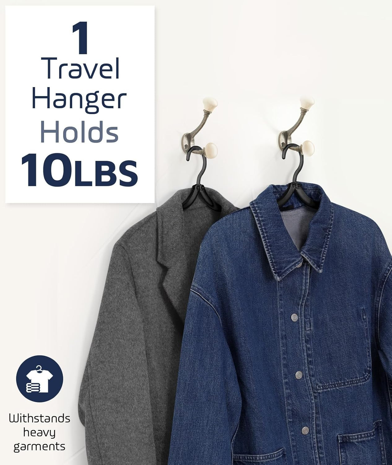 10 Pcs Travel Hangers, Cruise Ship Essentials Travel Essentials, Portable Cruise