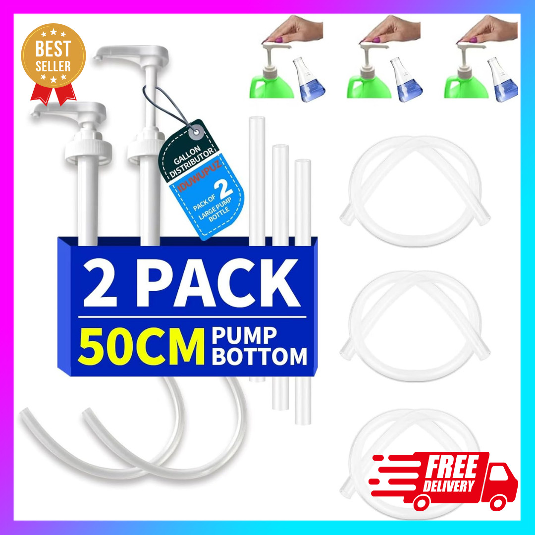 5 Gallon Bucket Pump Dispenser with 50cm Tube for Soap Detergent Water Oil NEW *