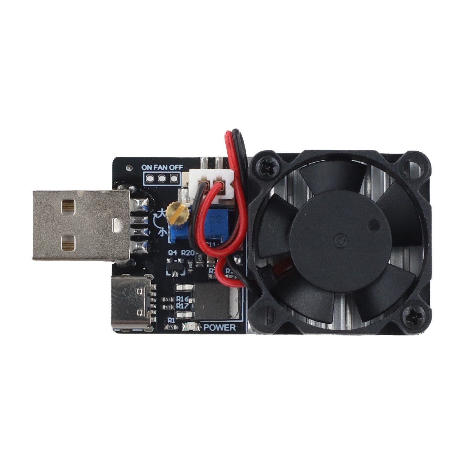 Constant Current Tester USB Electronic Load Intelligent Fan Control