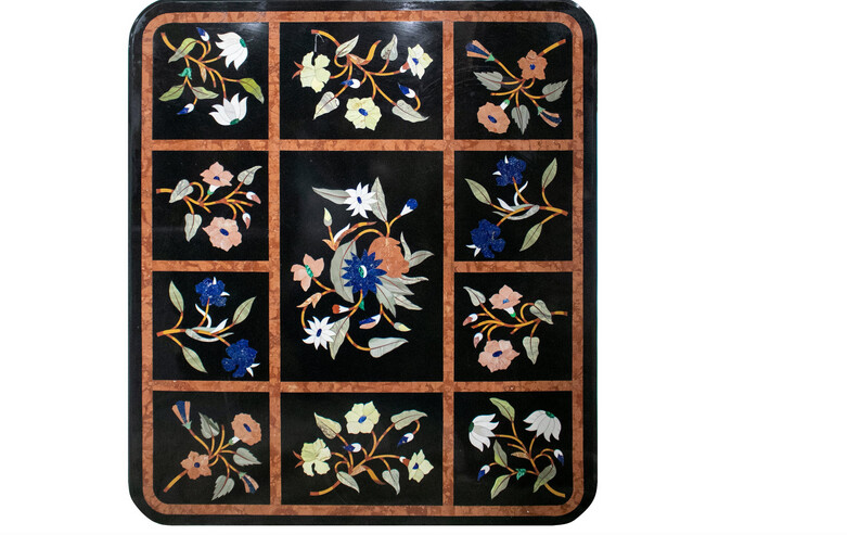 3'x2' marble Table Top Inlay Pietra Dura Art coffee dining Stones Inlay Decor n5
