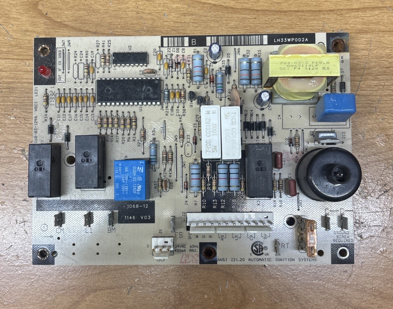 OEM Genuine Carrier Bryant Control Board, Part #LH33WP002A, LH33WP002A, 1068-12