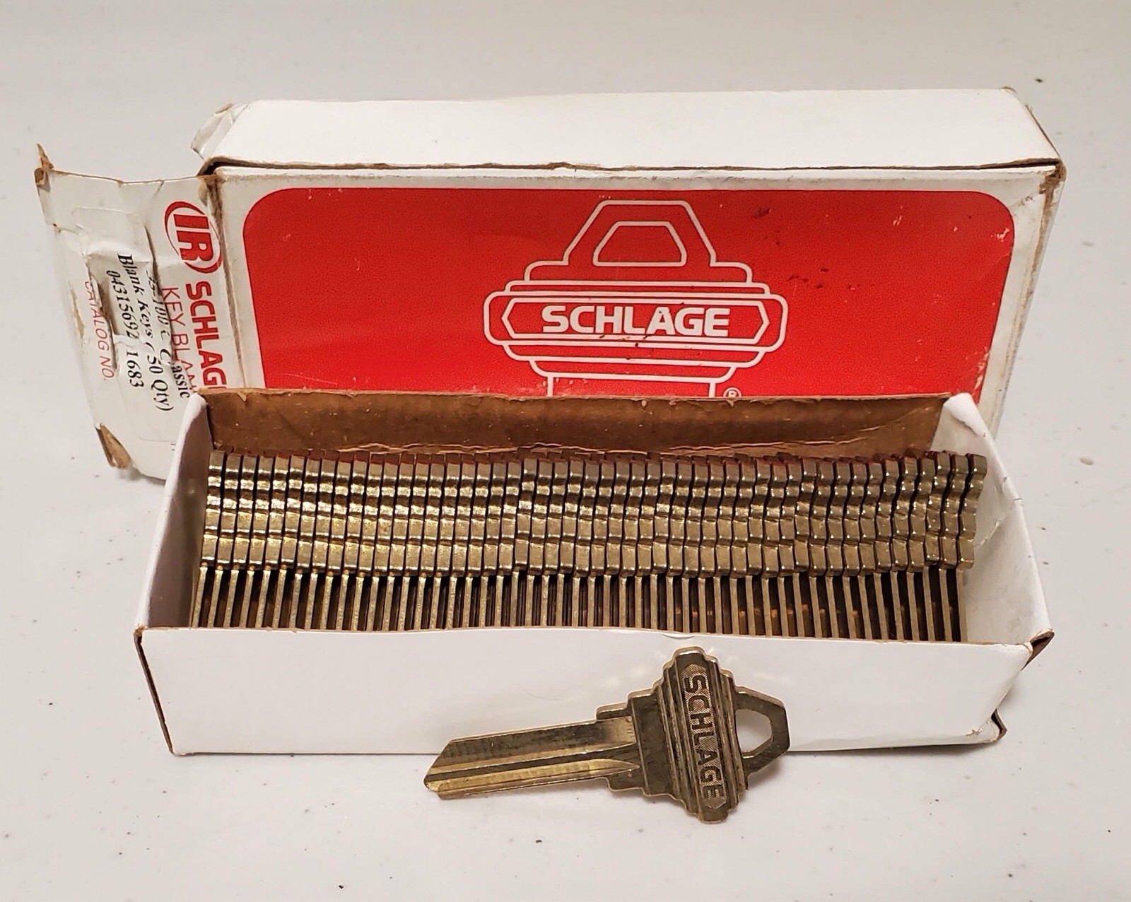 BOX OF 50  ORIGINAL SCHLAGE 5 PIN C KEYWAY BLANKS 35-100 C • FREE SHIPPING•