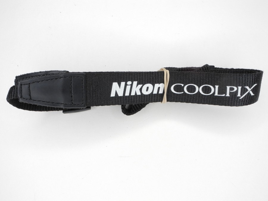 Nikon Coolpix AN-CP18 Black White Camera Neck Strap (Doesn't Fit All Models)