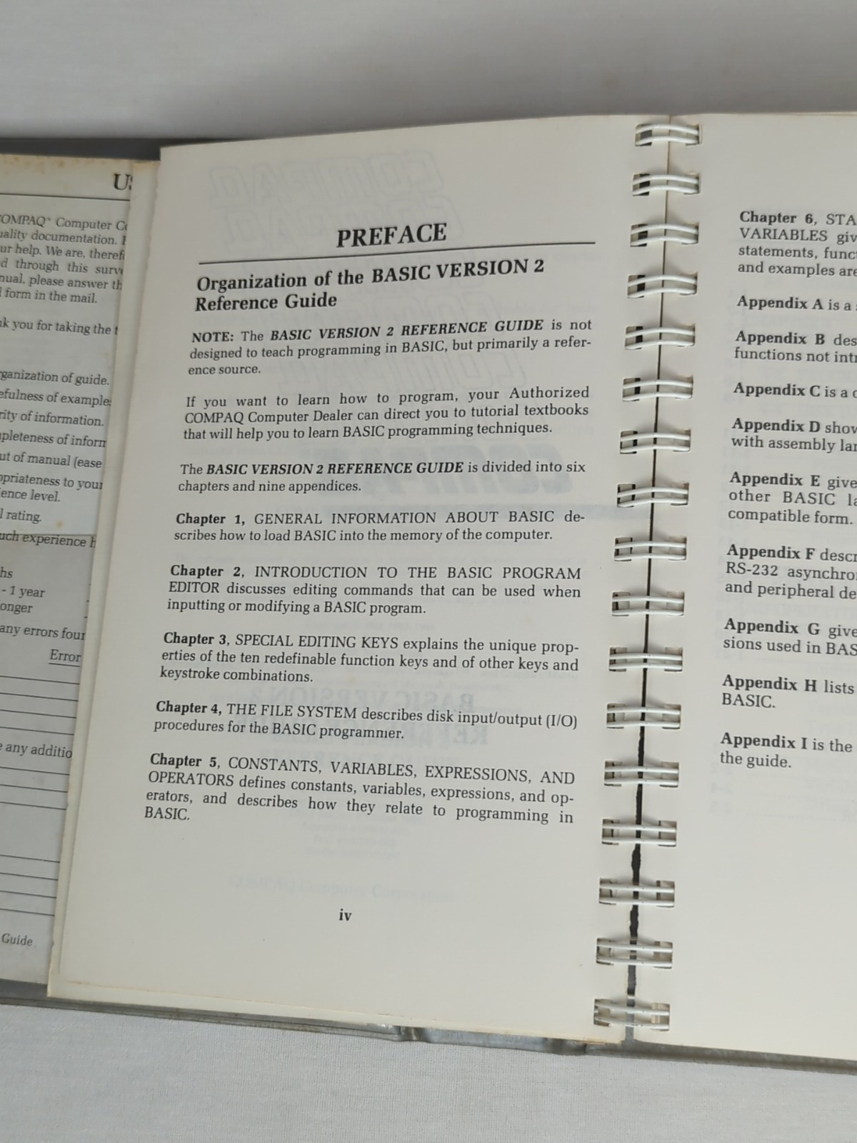 Compaq Basic Version 2 Reference Guide 100632