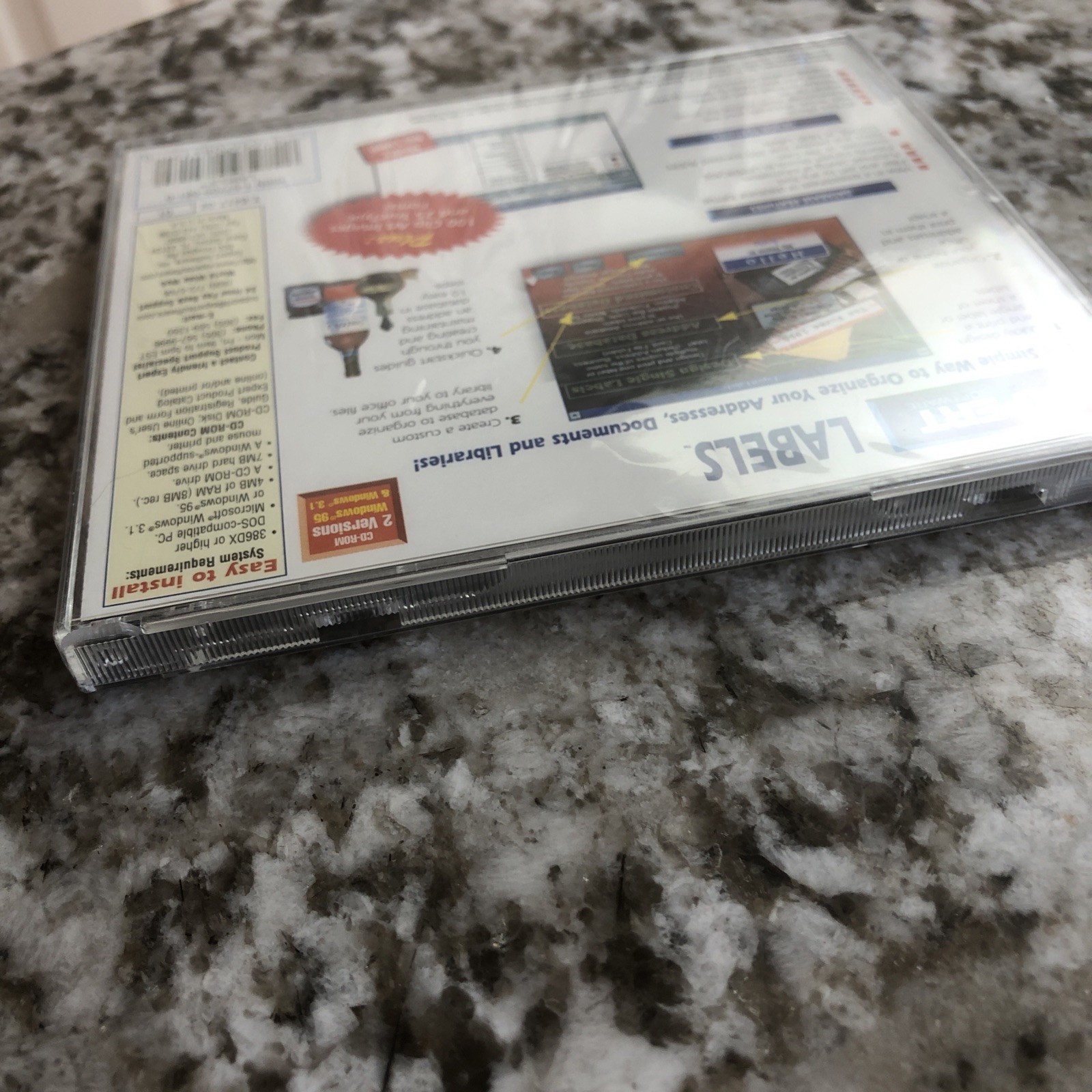 Memorex Expert Labels CD/DVD Software New Sealed - Create Professional Labels PC