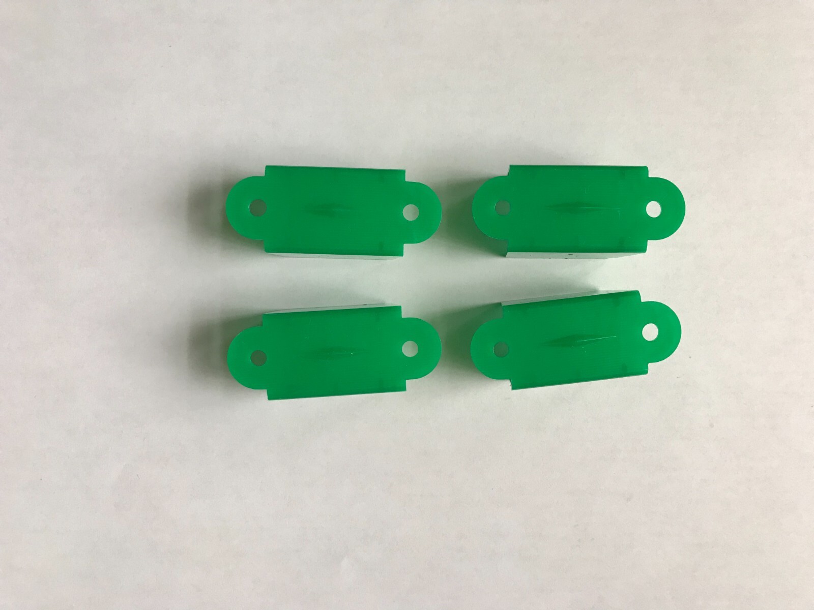Set of 4 Green  Double Sided Pinball Lane Guides 2 1/8 inch NEW