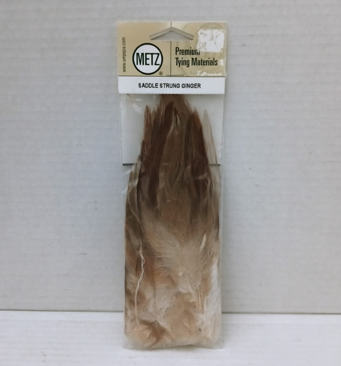 Metz Saddle Strung Ginger 5" To 8" Long Narrow Hackle Fly Tying Umpqua