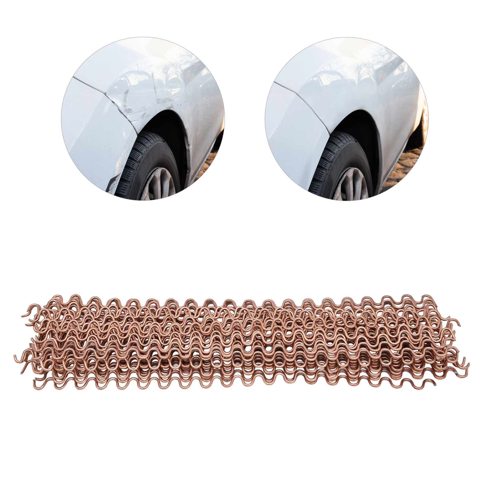 50PCS 33cm Wiggle Wire Wave Dent Repair Fix Spot Welding Thick Body Work Puller