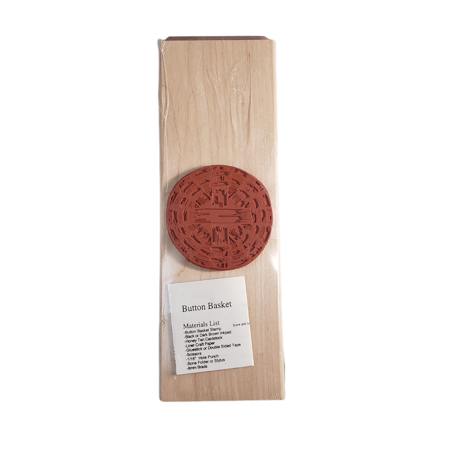 2002 Longaberger Button Basket Stamp 445252 Sealed