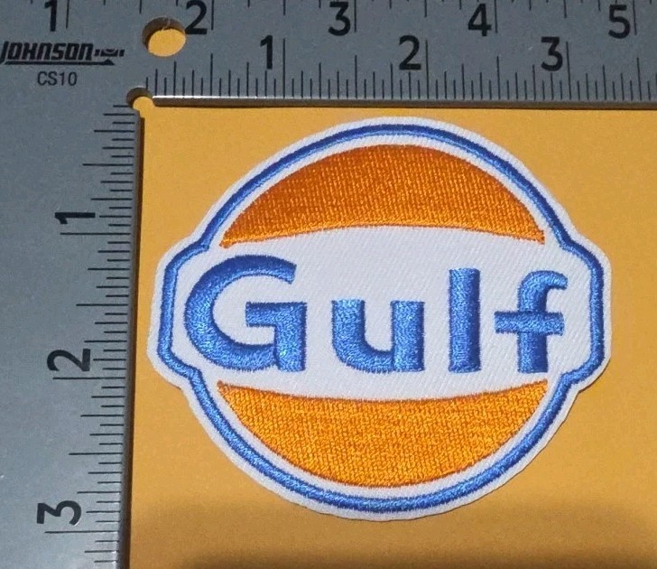 Gulf Oil Embroidered Iron/Sew On Patch