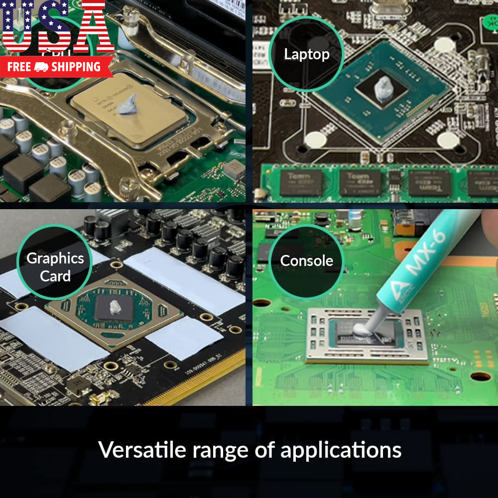 MX-6 (4 G, Incl. 6 MX Cleaner) - Ultimate Performance Thermal Paste for CPU, Con