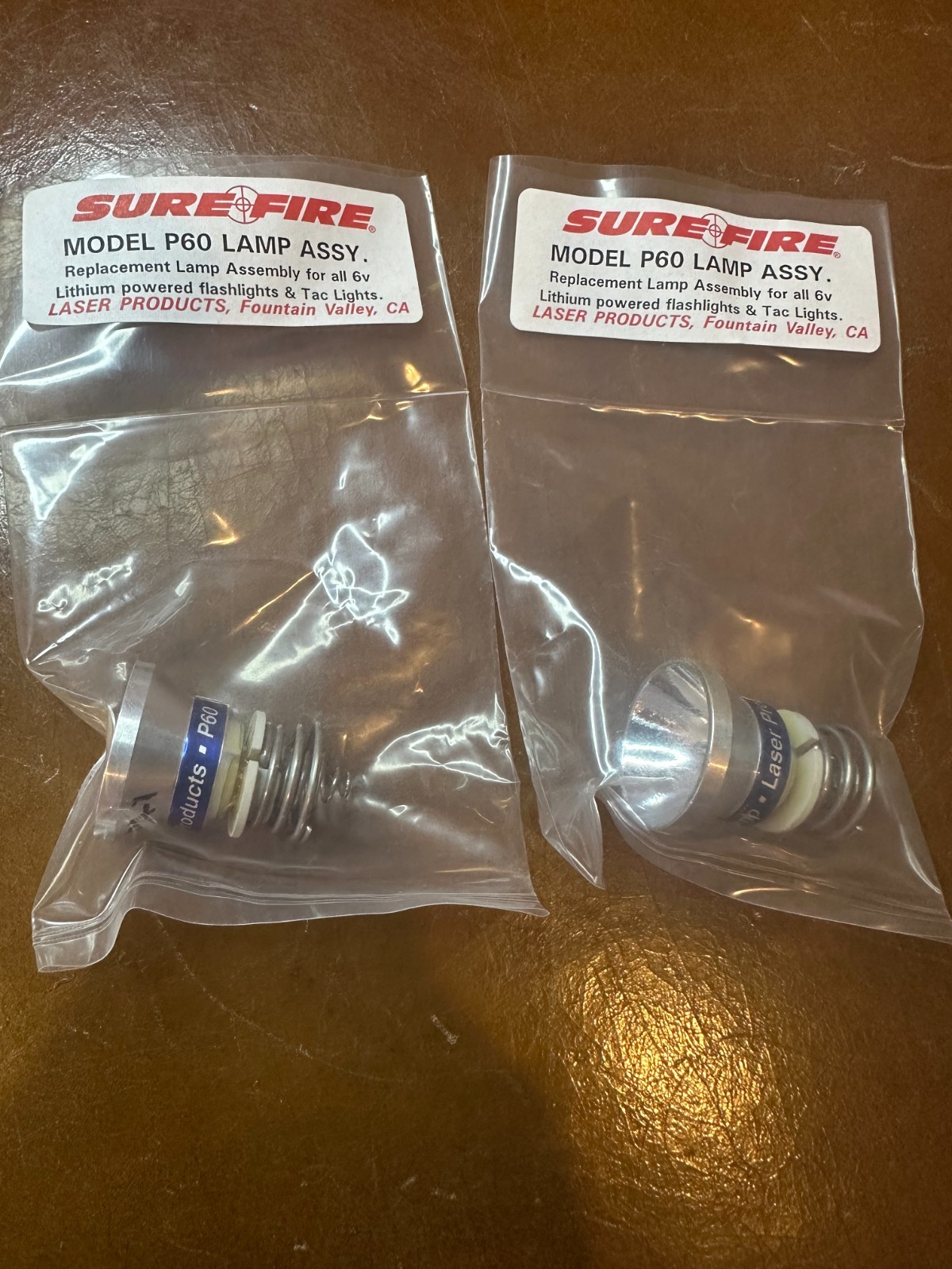 Surefire Model P60 Replacement Incandescent Lamp Assembly for 6P, G2, G2Z, Z2...