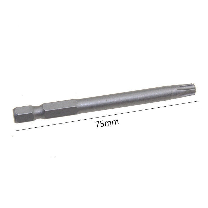 50PCS Extra Long Security Bits Hex Torx Star Spline Flat Screwdriver Bit Set