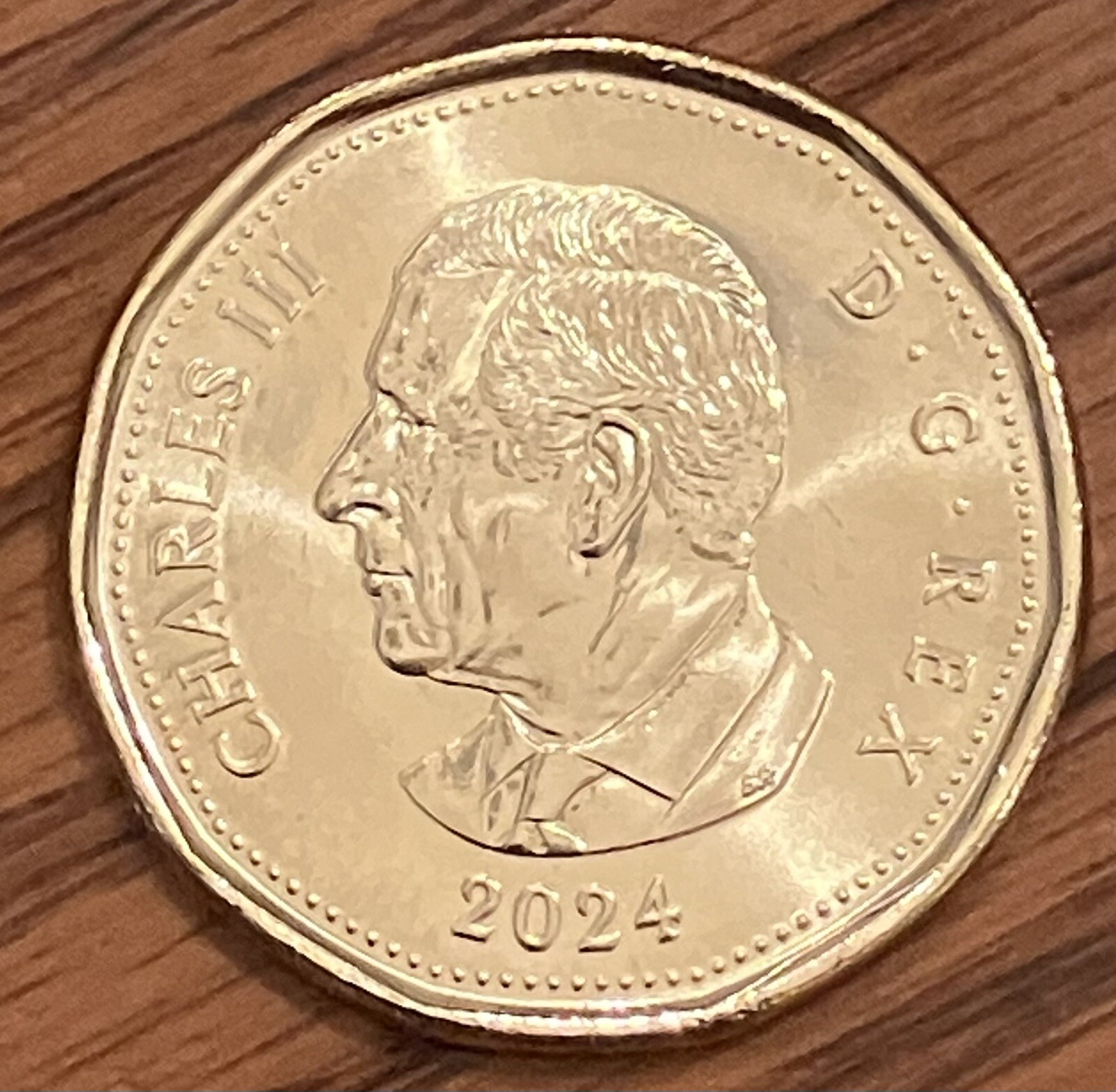2024 KING CHARLES Canada $1 loonie UNC **75% off combined shipping**