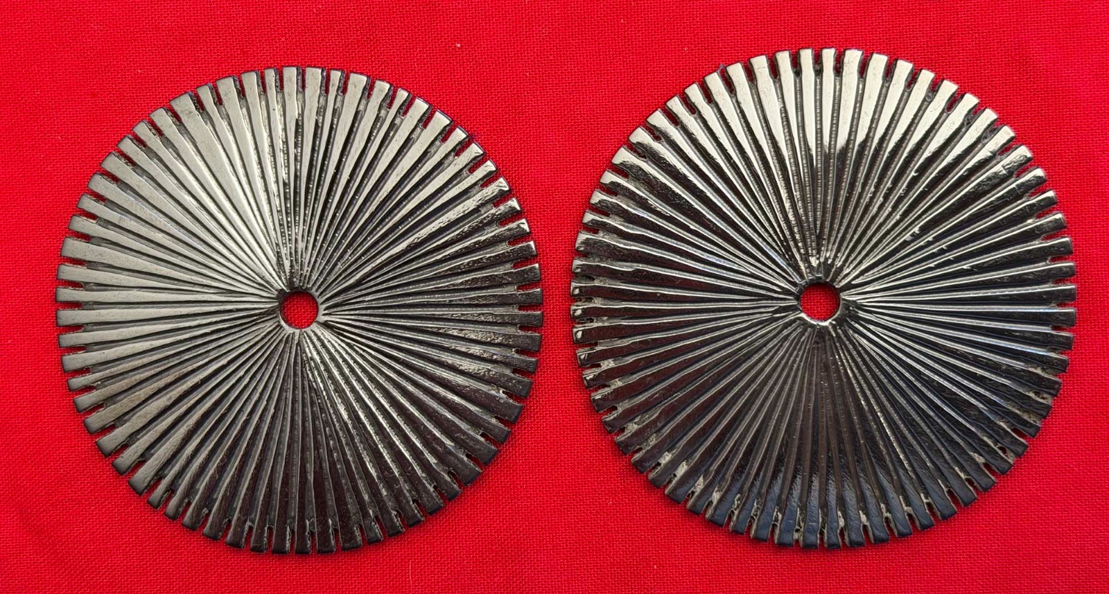 NICE NEW  2 1/2"Tom Mix Style Disc Type COWBOY VAQUERO SPUR ROWELS & Pins
