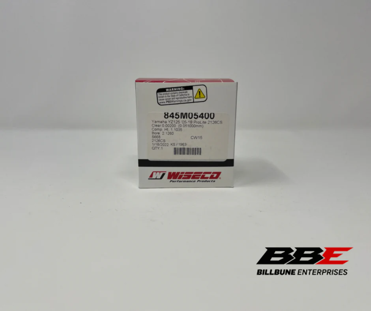 '05-'21 Yamaha Yz125 Wiseco Standard / Stock 54.00mm Bore Piston Kit, Yz125X