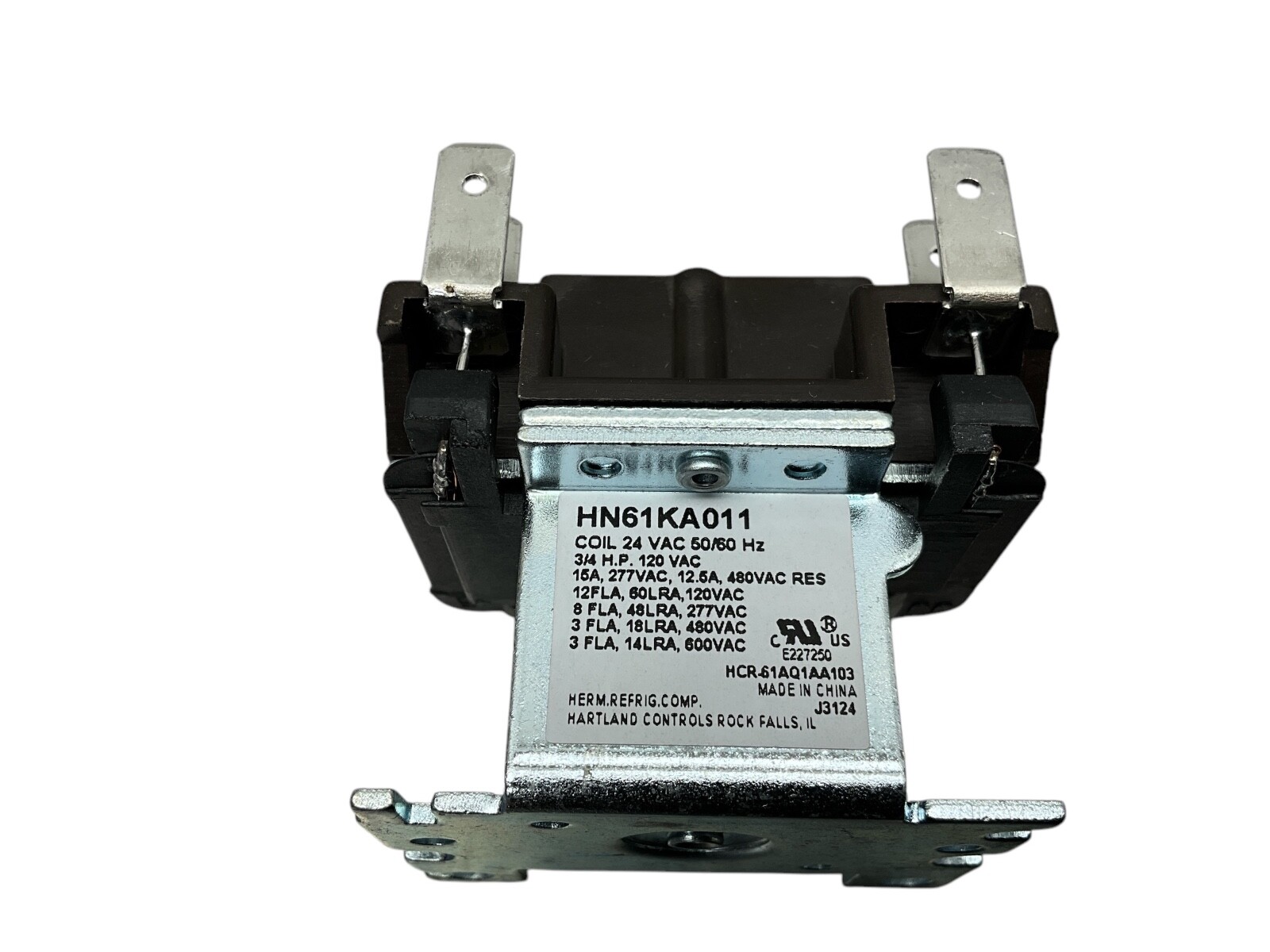 HARTLAND HN61KA011 RELAY/SOCKET COIL 24 VAC 50/60 Hz 3/4 HP