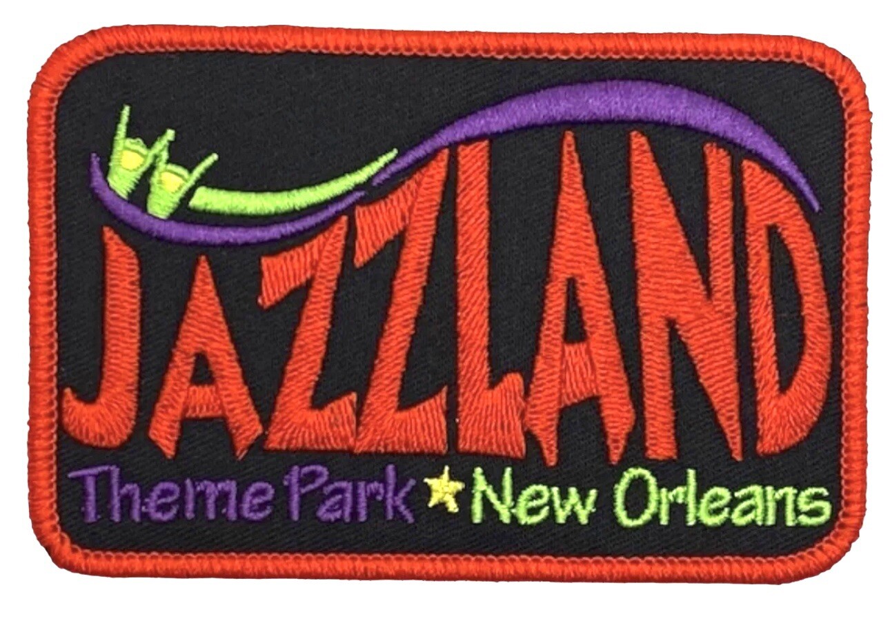 Jazzland Theme Park New Orleans Louisiana Patch Vintage Style Retro Cap Hat