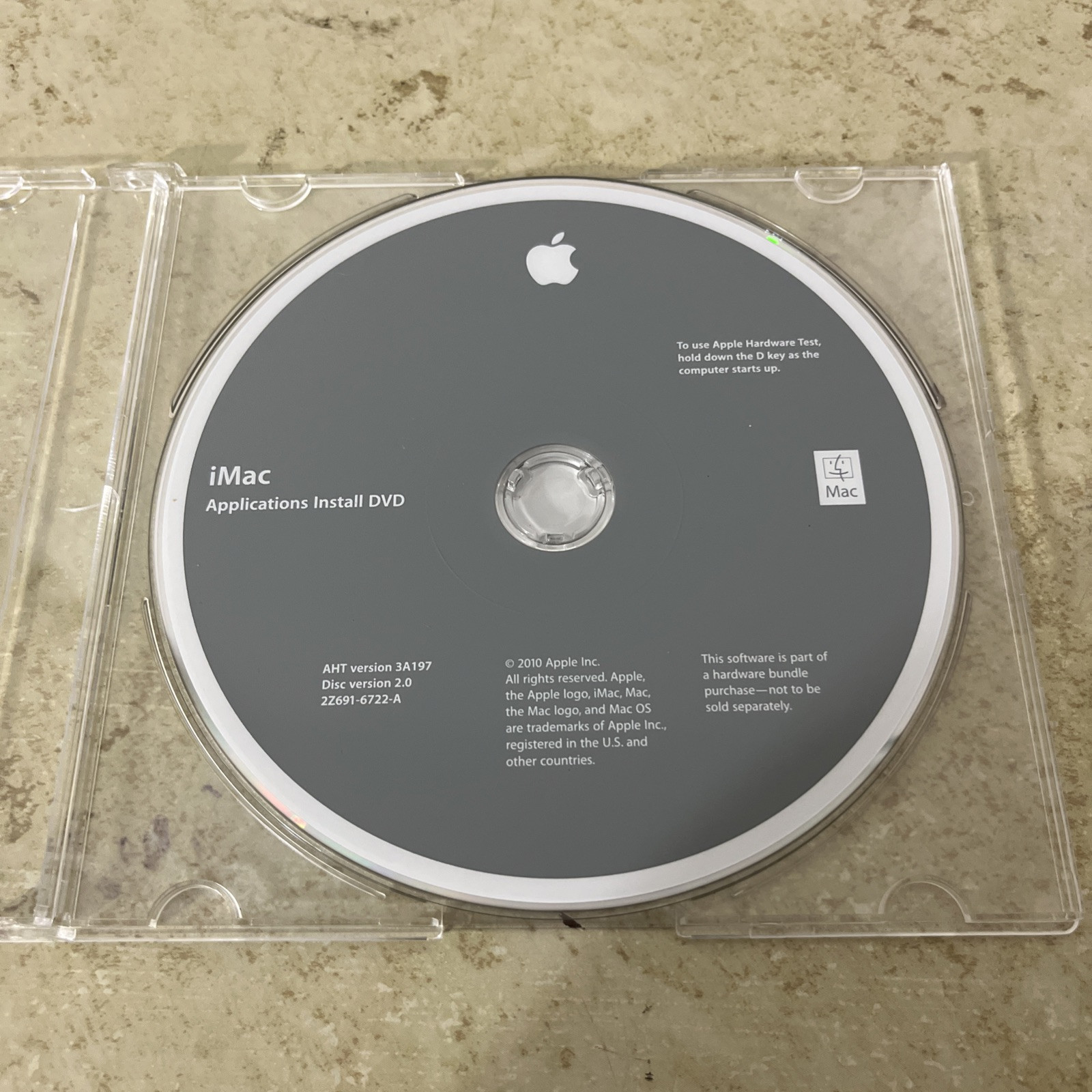 iMac Applications Install DVD AHT version 3A197