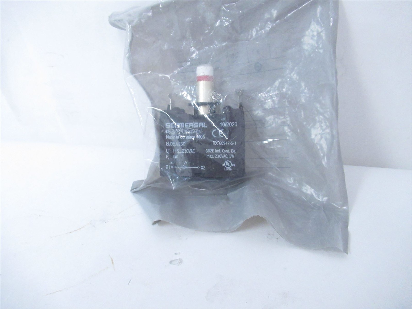 242269 New-No Box; Schmersal 101166022 Contact Block 1NC 230VAC