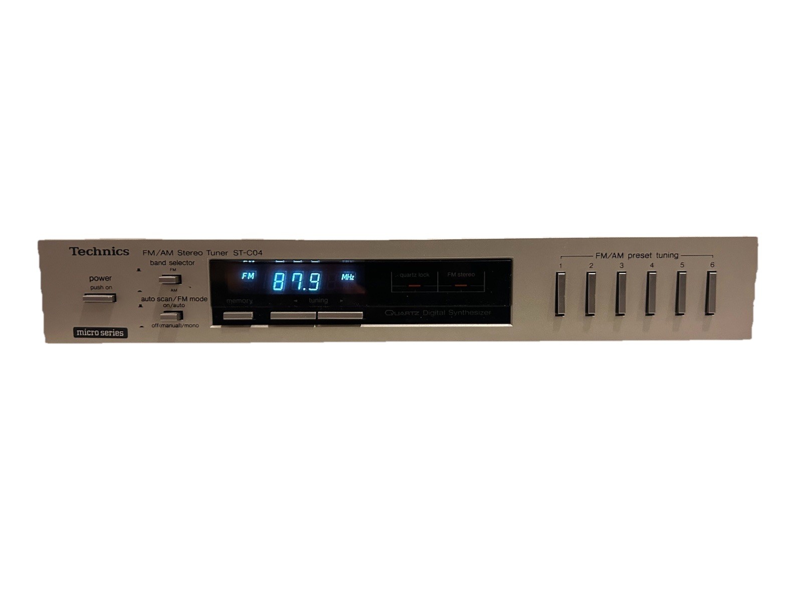 Technics ST-C04 AM/FM Stereo Tuner Vintage Japan Great Working Condition