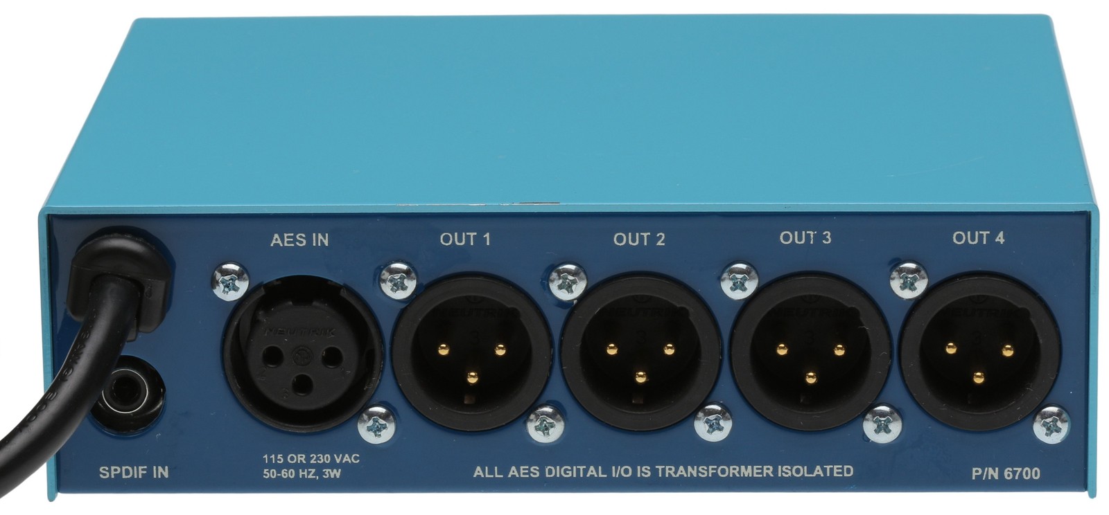 Henry Engineering 2x4 S/PDIF AES XLR Digital Audio Distribution Amplifier 6700