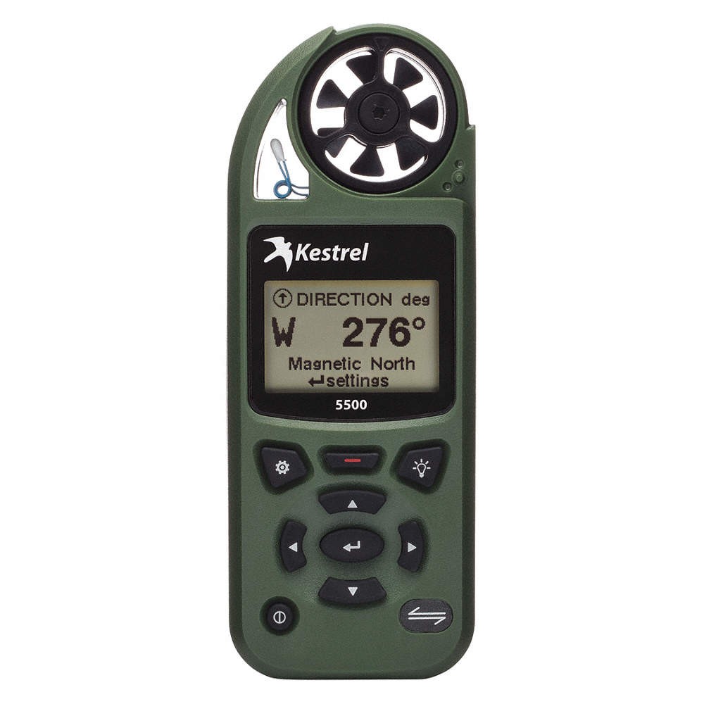 KESTREL 0855OLV Weather Meter,Olive Drab,0.3 to 48.87"Hg 49KA92