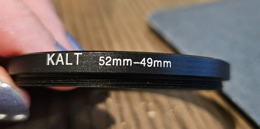 Kalt 52mm to 49mm Step - Down Ring Metal - Threaded