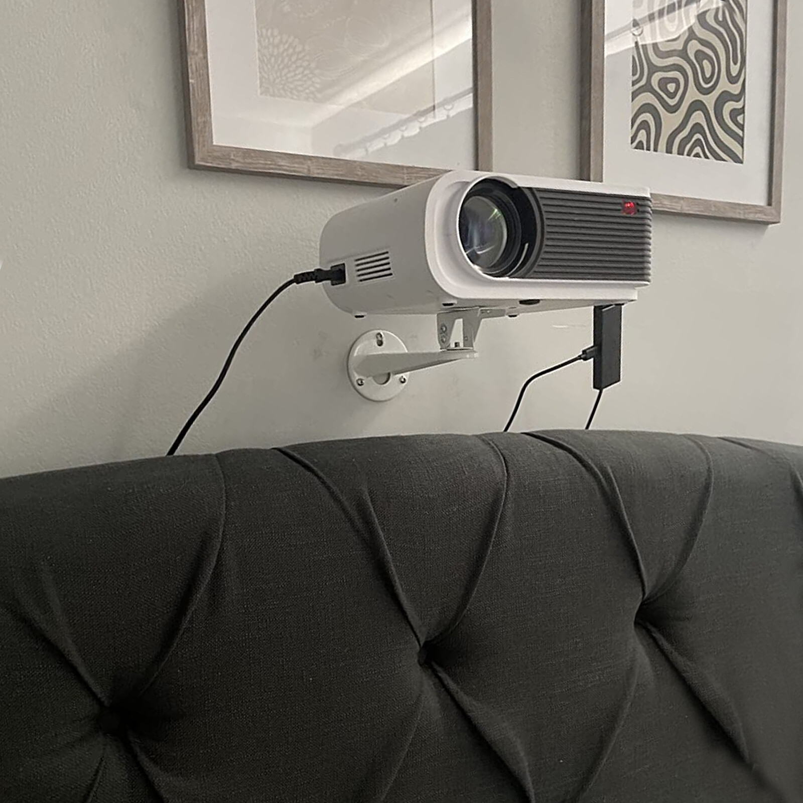 2pcs Mini Projector Wall Mount/CCTV Security Camera Housing Mount 360° Rotatable
