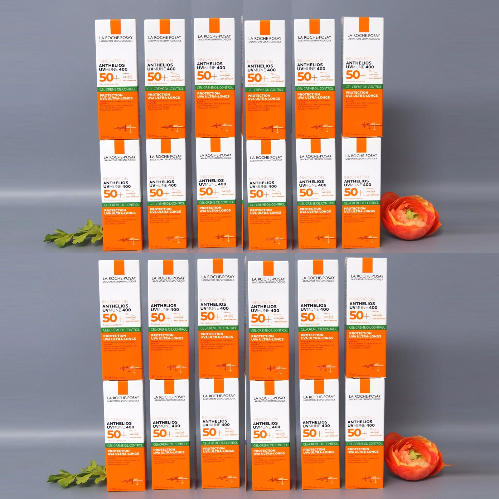 24 PACK La Roche Posay Anthelios SPF50+ Dry Touch Gel Cream 50ml EXP 03/2026