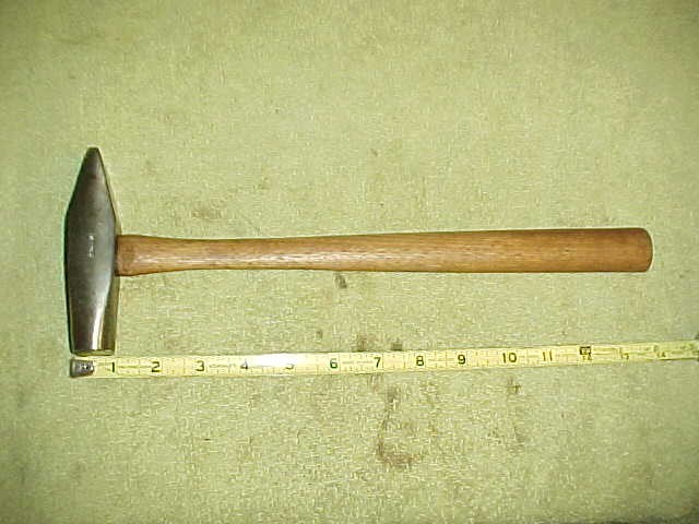 Engineer Machinist Tinsmith Blacksmith Cross Peen Hammer Vaughan 1.4 lbs Tool