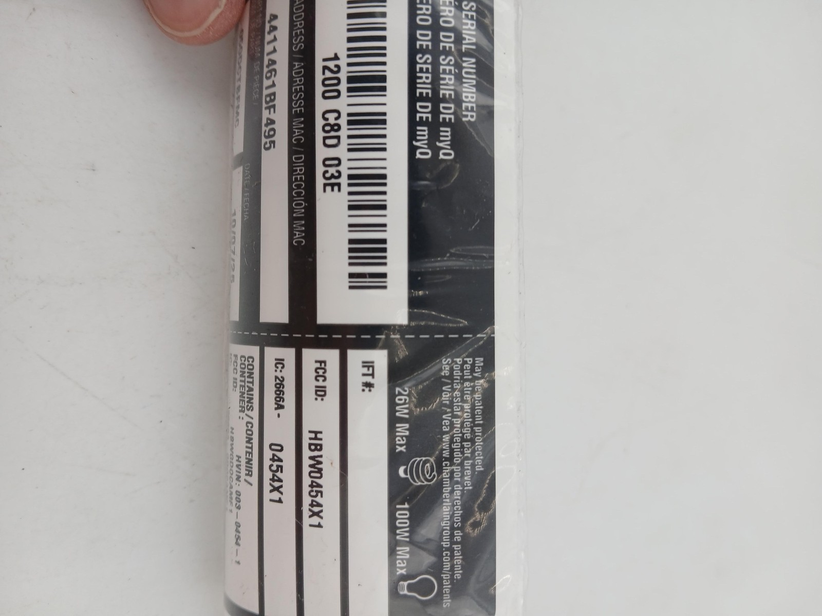 MyQ Garage Door 050DCTBFMC Wi-Fi Binding Post White Replacement Hardware Kit