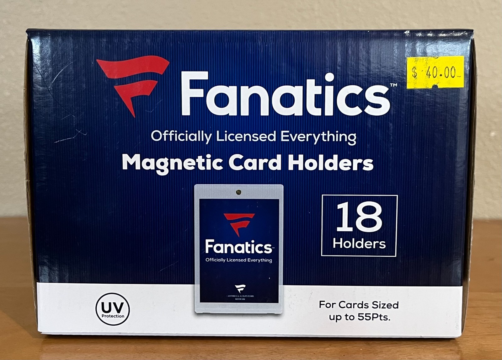 Fanatics 55pt Magnetic Card Holders 18-Count Box