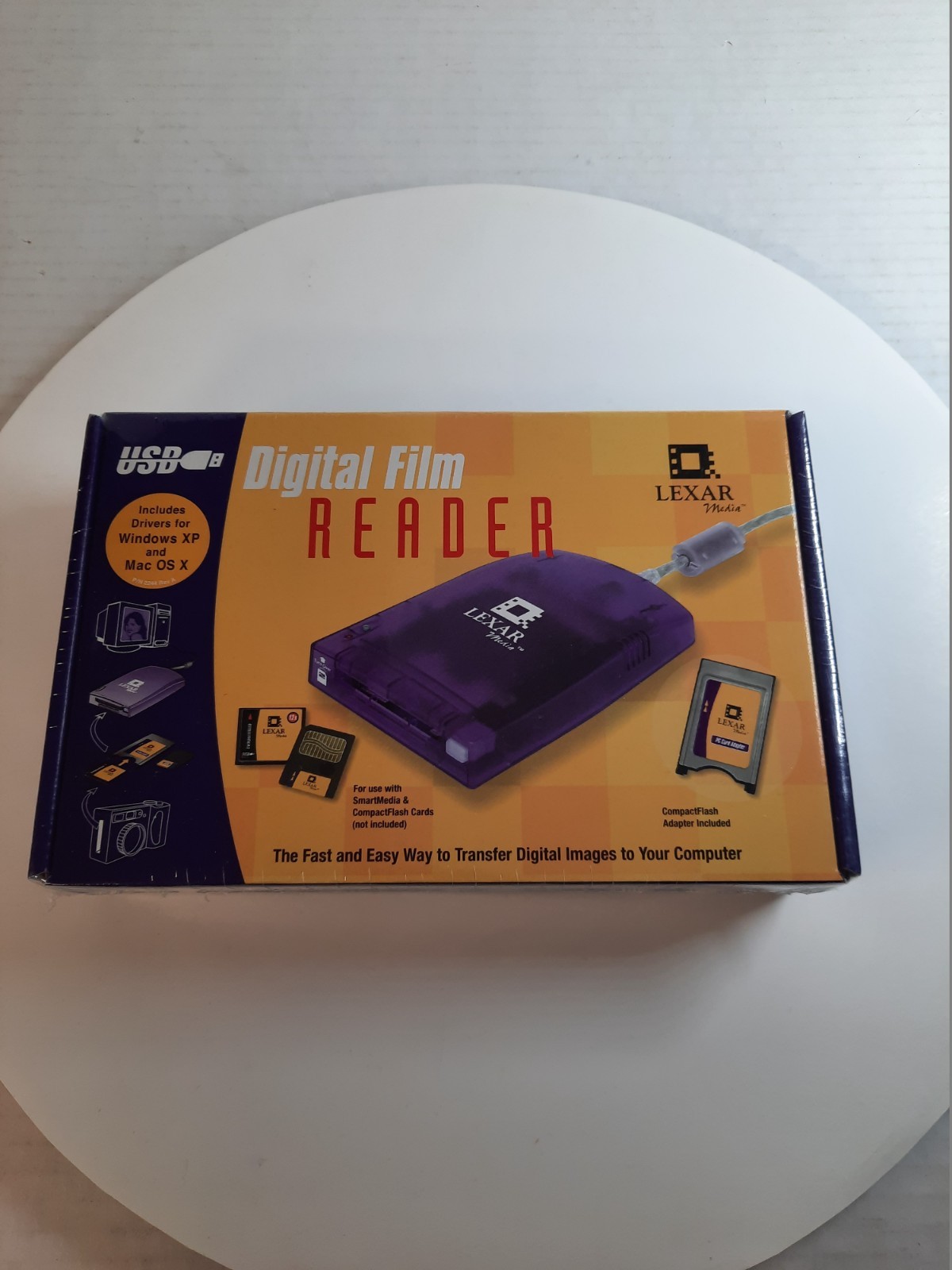 Lexar RW007-001 Compact Flash SmartMedia PC Card USB Reader Sealed