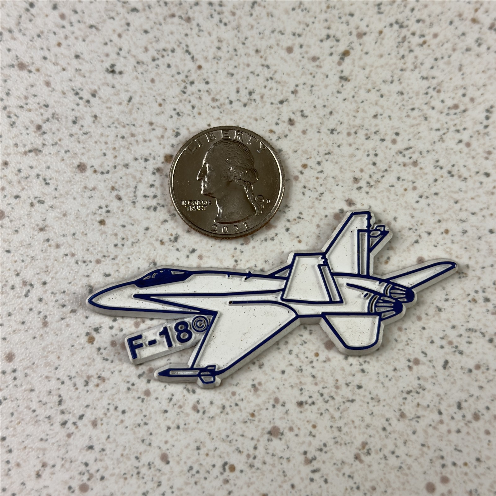 Vtg Action Packets F-18 Hornet Military Aircraft Rubber Fridge Magnet #53651