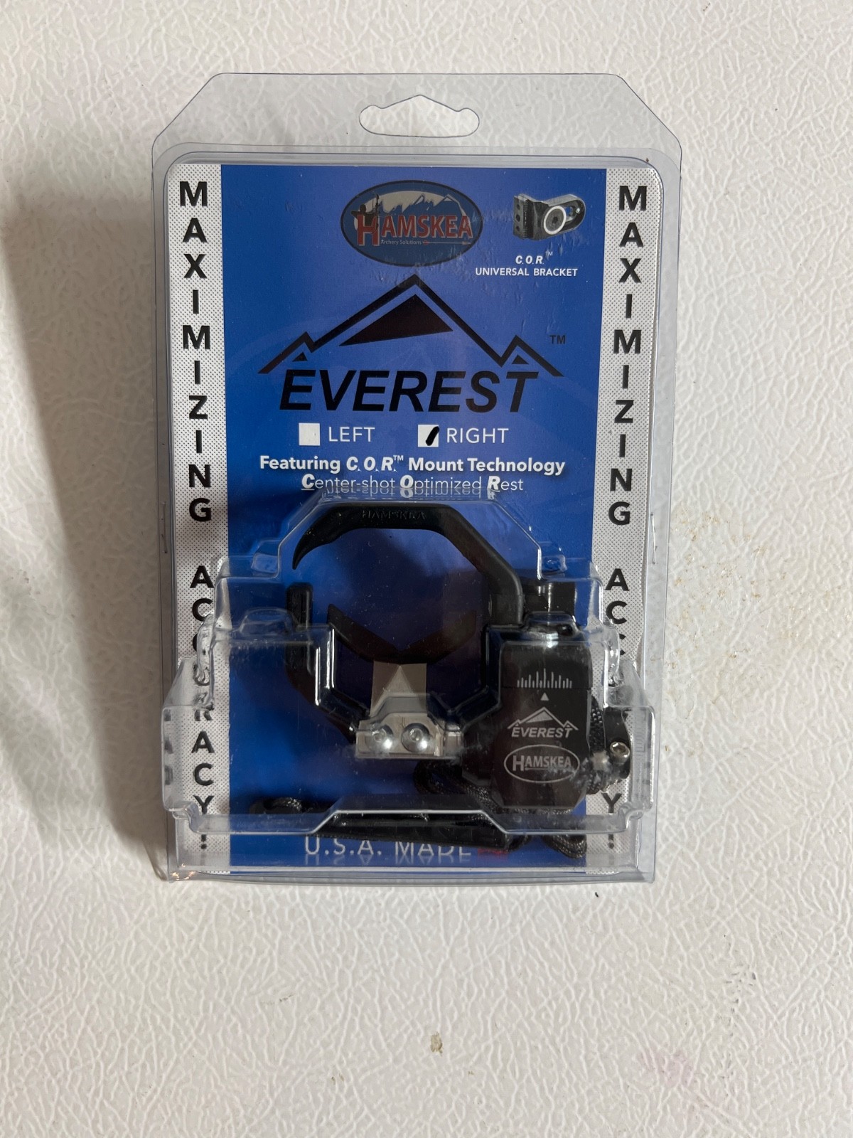 Hamskea Everest Rest w/Universal Bracket - Right Hand - Black - 204772