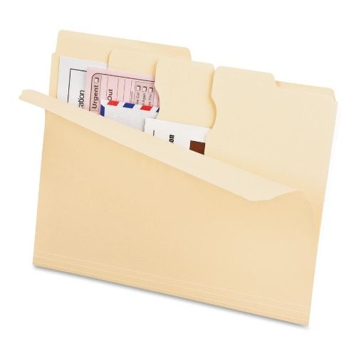 Esselte Divide-it-up Multi Section File Folder - Letter - 8.50" X 11" - 3