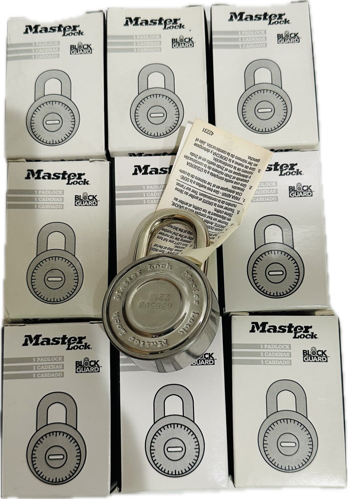 1 Lock Master Lock 1502 Combination Padlock 1-7/8IN Wide 3/4IN Tall Shackle