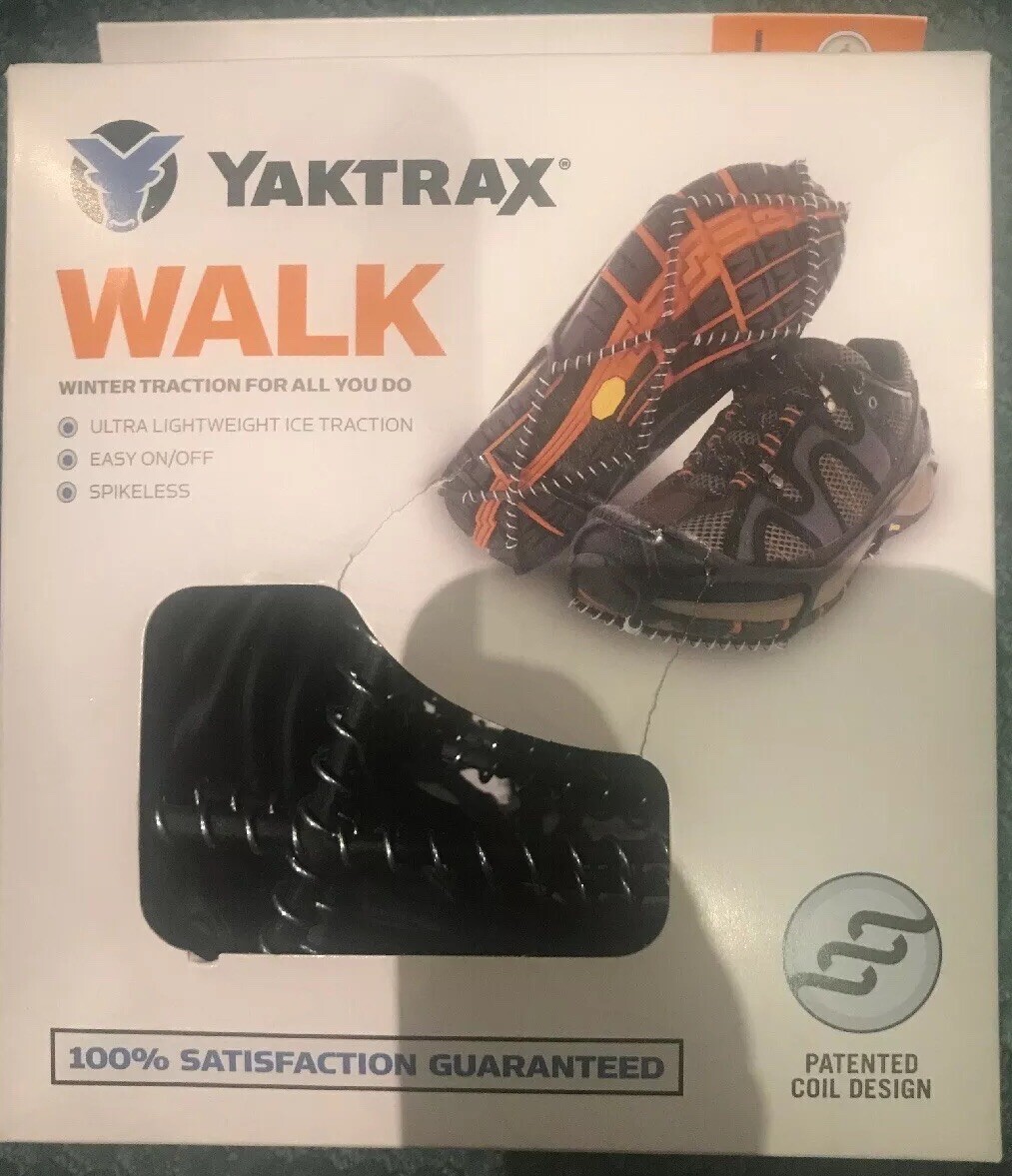 Yaktrax Walk On Ice Traction For Shoes - Ultra Lightweight in Size Large - NIB