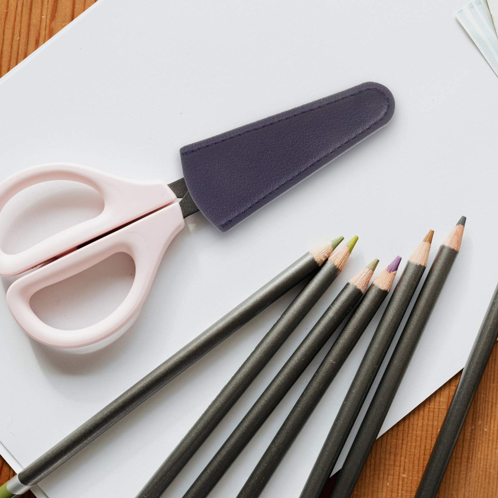 EXCEART Scissors Cover Protector for Sewing 8X3.3cm, As Shown
