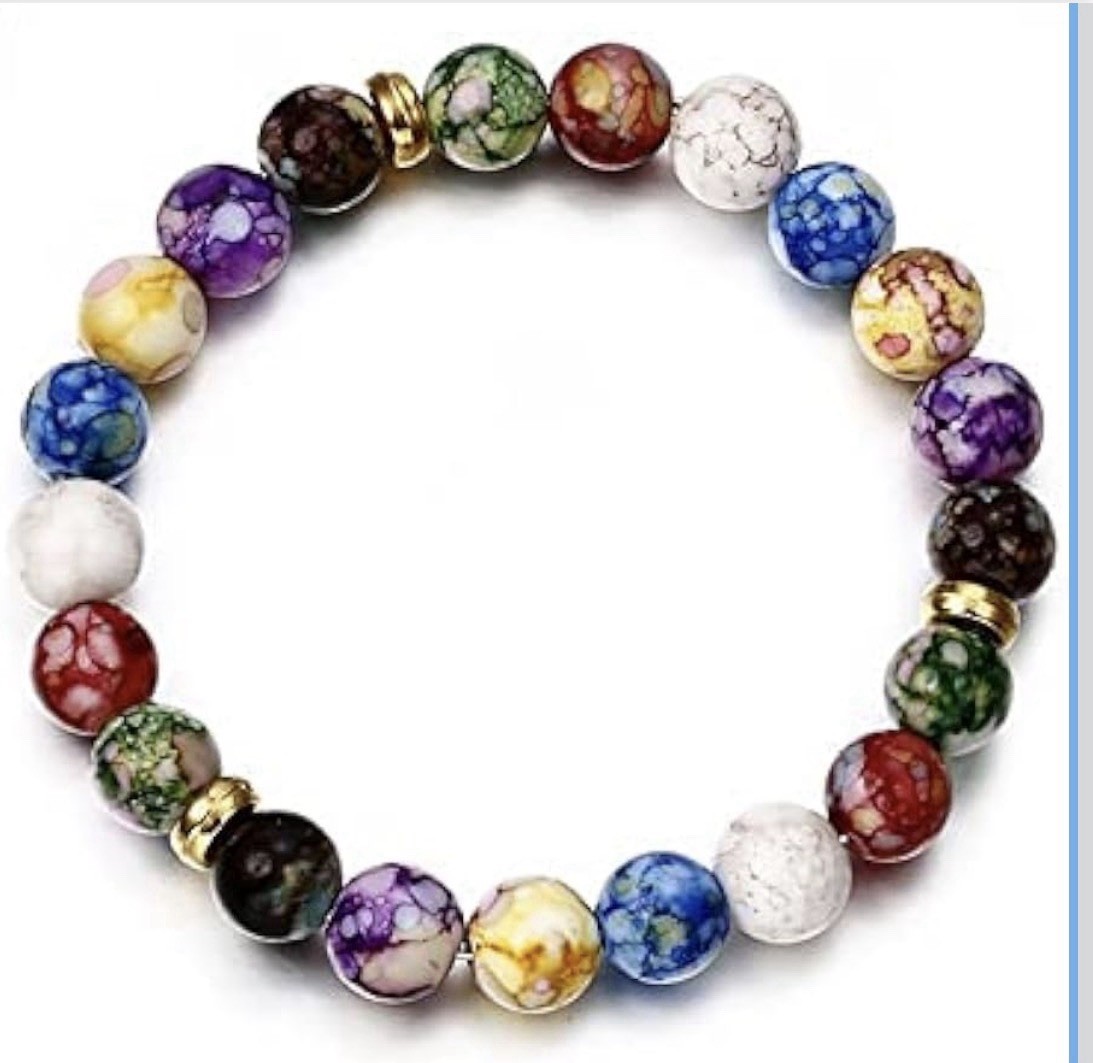 7 Chakras Beaded Bracelet For Luck , Healing ,Strength , Money, Love , Health .