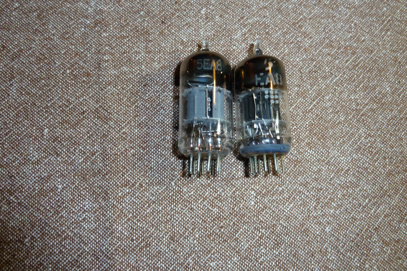 2 – 5EA8 Glass Amplifier Vacuum Tubes Item #467